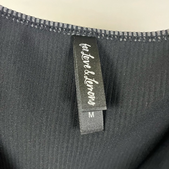 For Love And Lemons Black Sports Bra - Picture 4 of 7